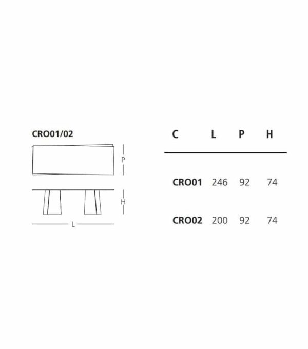 Glasitalia design tafel Crossing - Afbeelding 12