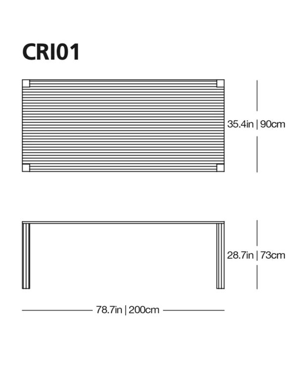 Glasitalia design tafel Cryptée - Afbeelding 8